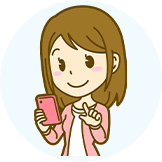 問い合わせをする女性のイラスト